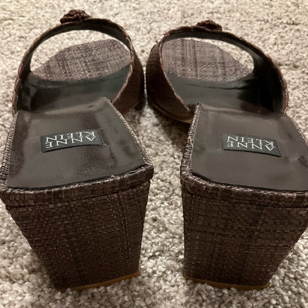 Anne Klein Cosmo Raffia Sandal Size 10M - Picture 7 of 8